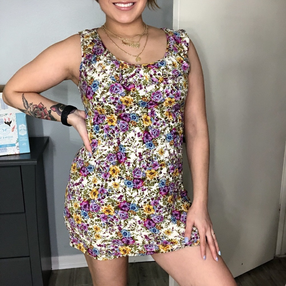 Floral dress colorful